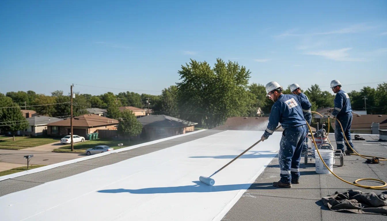 Commercial roof coating in Kirkersville, OH near me